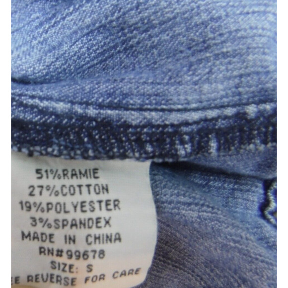 Hydraulic Jean Jacket Womens Small Blue Denim‎ Cotton Stretch Button Front - Picture 3 of 10